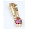 Image 1 : 14 kt Rhodolite Garnet Diamond Slide.