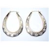Image 1 : 10 kt two toned Hoop earrings