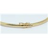 Image 3 : Pre0owned 14K Yellow Gold Emerald and Diamond Bracelet, Excellent Condition