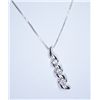 Image 3 : 14KT DIAMOND PENDANT 18" BOX CHAIN, 1/2 CTW, NICE DIAMONDS