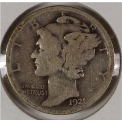 1921 MERCURY DIME GOOD
