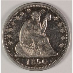 1850-O SEATED QUARTER MS63