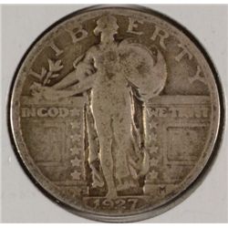 1927-S STANDING LIBERTY QUARTER GOOD