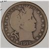 Image 1 : 1915 BARBER HALF DOLLAR GOOD+