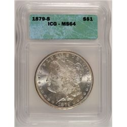 1879-S MORGAN DOLLAR ICG MS64