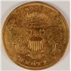 Image 2 : 1875-S $20 GOLD LIBERTY TYPE 2 AU+