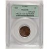 Image 1 : 1924 CANADIAN CENT, PCGS MS-63 RB  GREEN LABEL, RARE