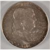 Image 2 : 1957 FRANKLIN HALF DOLLAR, PCGS GREEN LABEL MS-65 FBL  CAC STICKER!  RARE!