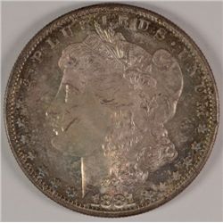 1881-S MORGAN  SILVER DOLLAR, MS-64  MONSTER COLOR