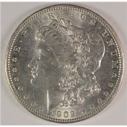 1902-O MORGAN SILVER DOLLAR, MS-65  WHITE AND NICE