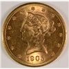 Image 1 : 1905-S $10.00 LIBERTY GOLD, MS-63  VERY SCARCE DATE, FROSTY AND NICE!