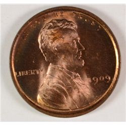 1909-VDB LINCOLN CENT, MS-65 RED