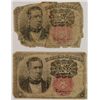 Image 3 : 2-1874 US FRACTIONAL TEN CENT NOTES AG'S (2) MISC FOREIGN NOTES