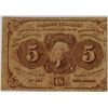 Image 1 : 1862 FIVE CENT POSTAGE CURRENCY FINE