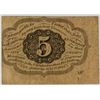 Image 2 : 1862 FIVE CENT POSTAGE CURRENCY FINE
