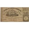 Image 1 : 1862 FIFTY CENT STATE OF NORTH CAROLINA NOTE VF