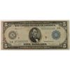 Image 1 : 1914 $5 FEDERAL RESERVE NOTE AG