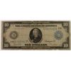 Image 1 : 1914 $10 FEDERAL RESERVE NOTE G/VG