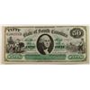 Image 1 : 1872 $50 STATE OF SOUTH CAROLINA (REVENUE BOND SCRIPT)