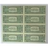 Image 2 : UNCUT SHEET OF 8 2003 $1.00 FEDERAL RESERVE NOTES