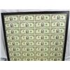 Image 1 : UNCUT SHEET OF 32 1976 $2.00 NOTES ( BICENTENNIAL ) IN BLACK TREASURY PACKAGE