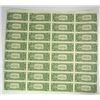 Image 2 : UNCUT SHEET OF 32 $1988 $1.00 FEDERAL RESERVE NOTES