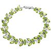 Image 1 : 14k Solid Gold Peridot Butterfly Bracelet