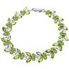 Image 1 : 14k Solid Gold Peridot Butterfly Bracelet