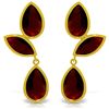 Image 1 : 14K YG 10.00ct PEAR GARNET CHANDELIERS EARRING