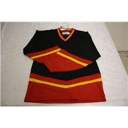 LOT OF 119 BLACK CALGARY JERSIES