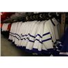 Image 2 : LOT OF 153 WHITE TORONTO MESH JERSIES