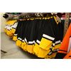 Image 2 : LOT OF 100 BLACK PITTSBURGH MESH JERSIES