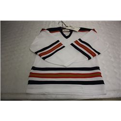 LOT OF 202 WHITE EDMONTON MESH JERSIES