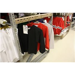 BAY OF PRACTICE JERSIES INC: 12 BLACK, 27 RED, 66 GREY. 105 TOTAL