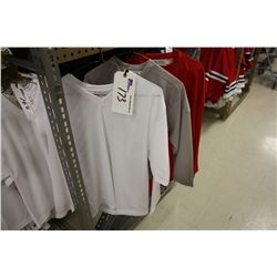 BAY OF PRACTICE JERSIES INC: 6 WHITE, 97 GREY, 81 RED. 184 TOTAL