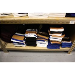 SHELF LOAD OF HOCKEY SOCKS; ONE PRICE FOR ENTIRE SHELF.