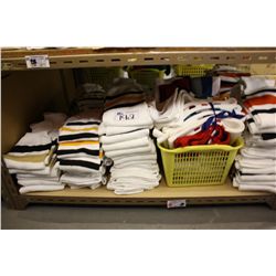 SHELF LOAD OF HOCKEY SOCKS; ONE PRICE FOR ENTIRE SHELF.