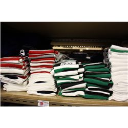 SHELF LOAD OF HOCKEY SOCKS; ONE PRICE FOR ENTIRE SHELF.