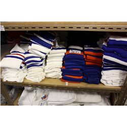 SHELF LOAD OF HOCKEY SOCKS; ONE PRICE FOR ENTIRE SHELF.