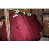 Image 2 : LOT OF QUILTED BURGANDY/WHITE JACKETS. 38 TOTAL