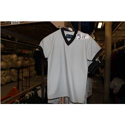 LOT OF 227 GREY JUNIOR SOCCER JERSIES