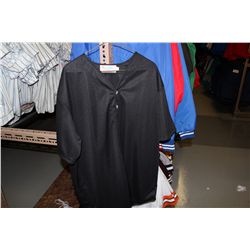 LOT OF 80 BLACK BASEBALL JERSIES