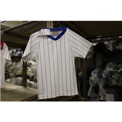 LOT OF 96 BLUE STRIPE SOFTBALL JERSIES