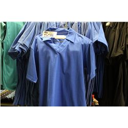 LOT OF 86 BLUE GOLF SHIRTS