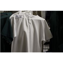 LOT OF 37 WHITE BUTTON DOWN T-SHIRT