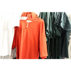 LOT OF 28 RED BUTTON DOWN T-SHIRT
