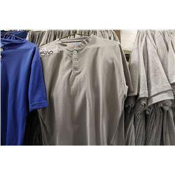 LOT OF 63 DARK  GREY BUTTON DOWN T-SHIRT