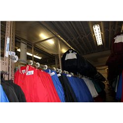 36' RUN OF 3 TIERE ROLLING CLOTHING RACK