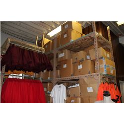 4' RUN OF 3 TIERE ROLLING CLOTHING RACK