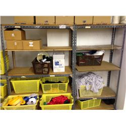 3 SMALL RACKS WITH CONTENTS